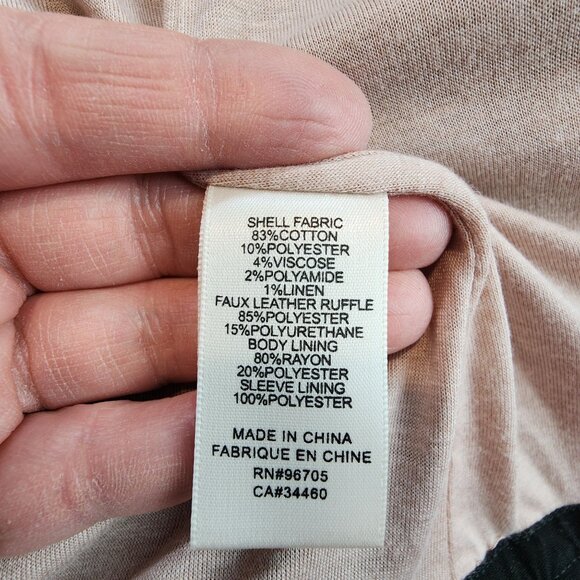 Rebecca Taylor Tweed Ruffle Ribbon Hem Open Front Blazer Jacket Black White sz L - Picture 6 of 11